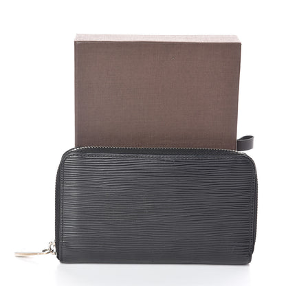 Louis Vuitton Epi Zippy Compact Wallet Black 9 of 9