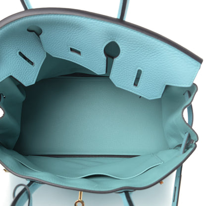 Hermes Togo Birkin 30 Bleu Atoll 4 of 11