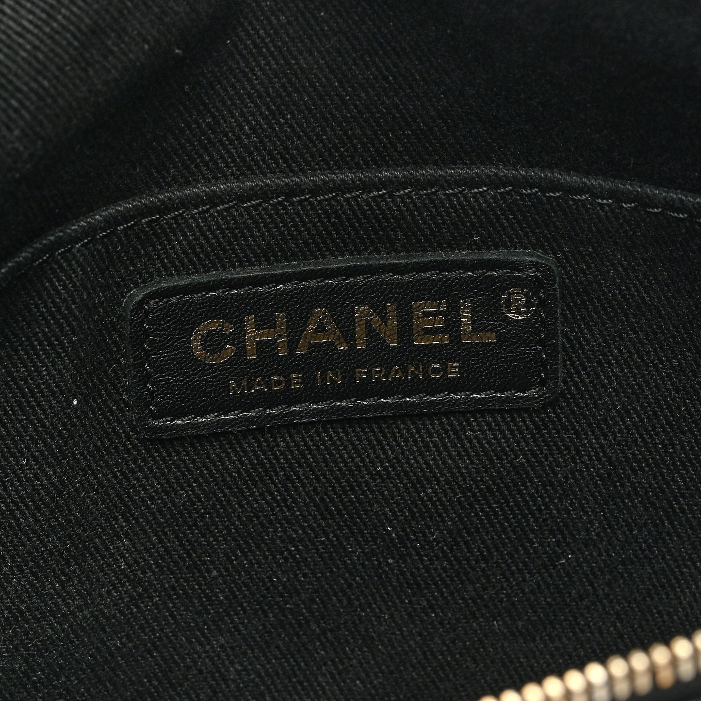 Caviar Stitched Banane Waist Bag Fanny Pack Black