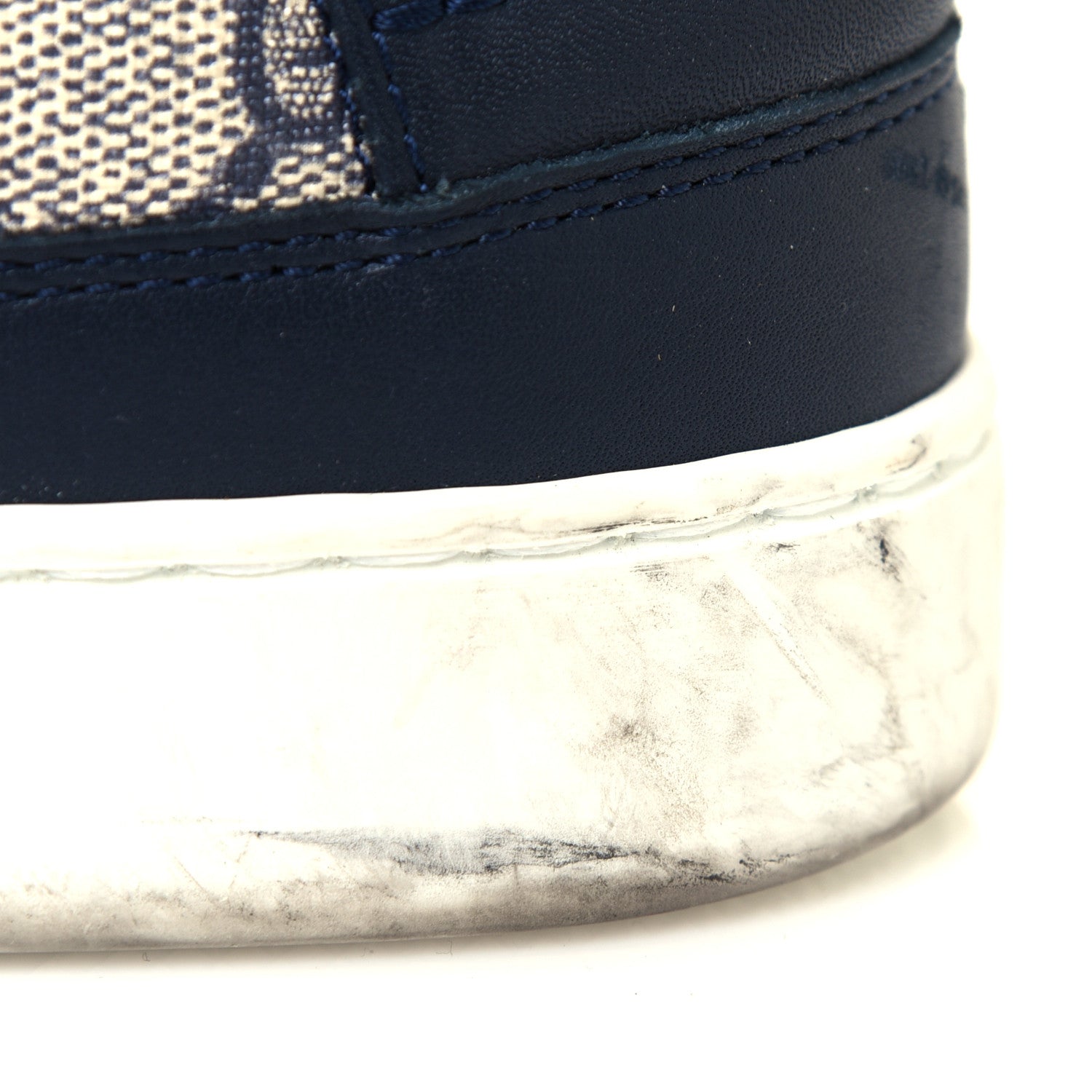 Gucci GG Supreme Monogram Mens Low Top Sneakers 8 Midnight Blue 7 of 8