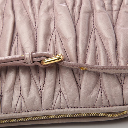 Miu Miu Vitello Lux Matelasse Shoulder Bag Mughetto 13 of 13