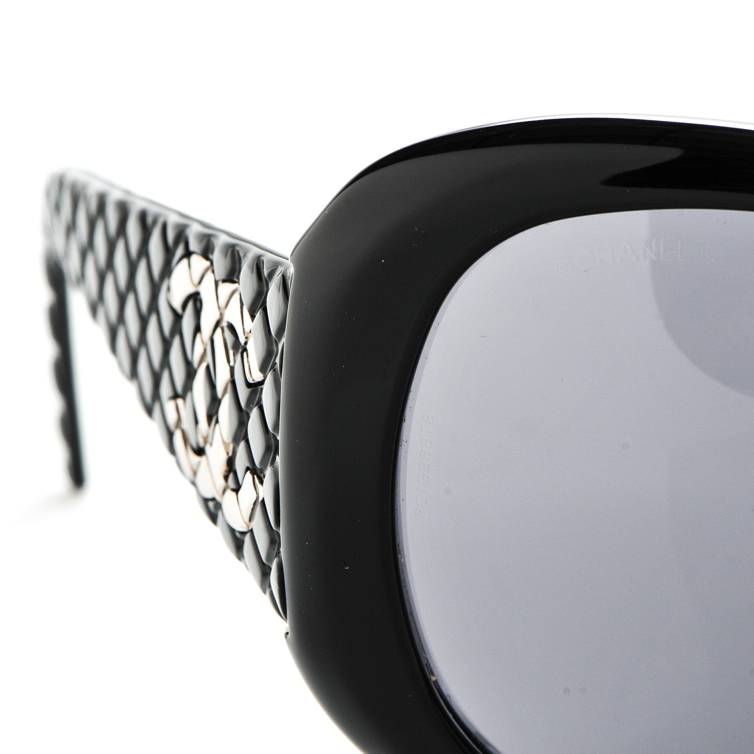 Chanel Quilted Sunglasses 34500 Black 7 of 8