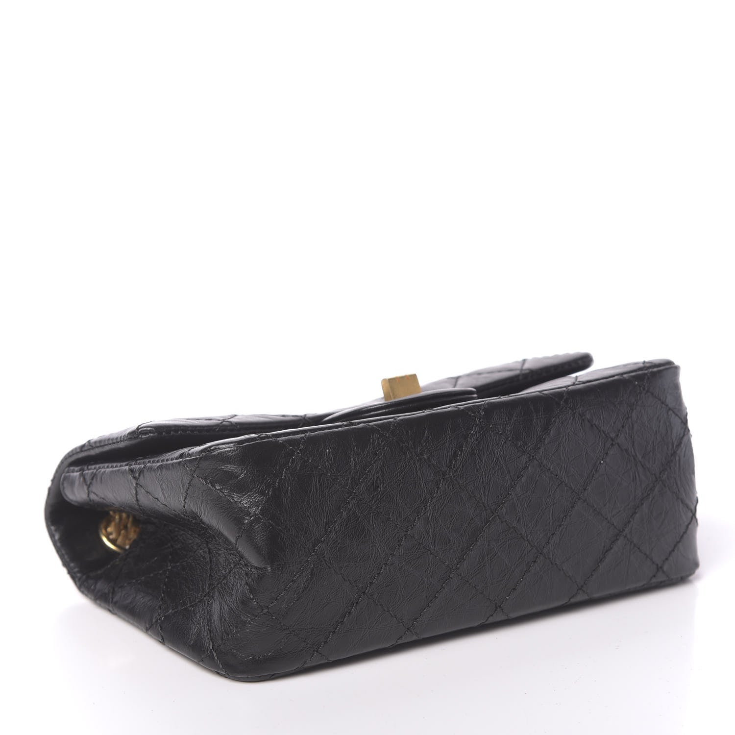 Chanel Aged Calfskin Quilted 2.55 Reissue Mini Flap Black 4 of 11