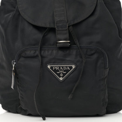 Prada Nylon Vela Cinch Backpack Black 8 of 16