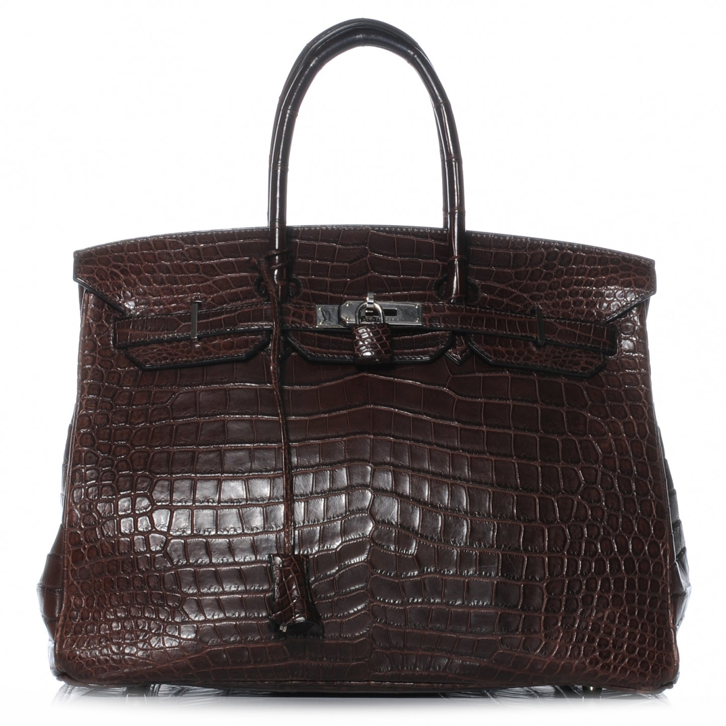 Matte Porosus Crocodile Birkin 35 Chocolate