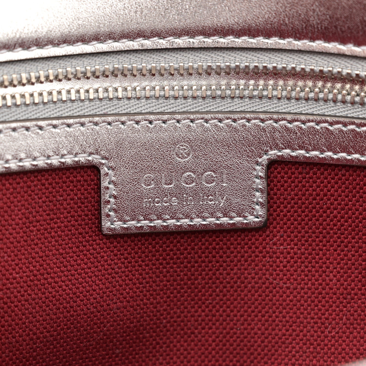 Gucci Metallic Calfskin Matelasse Small GG Marmont Shoulder Bag Silver 6 of 10