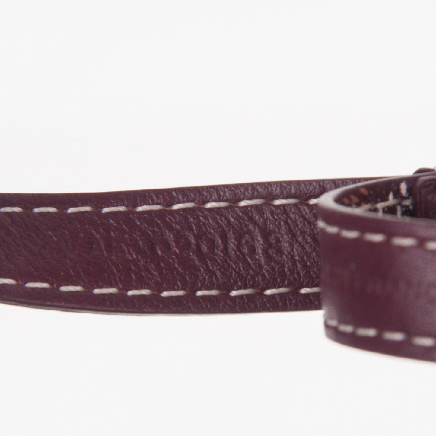 Goyardine Sesame Key Holder Burgundy