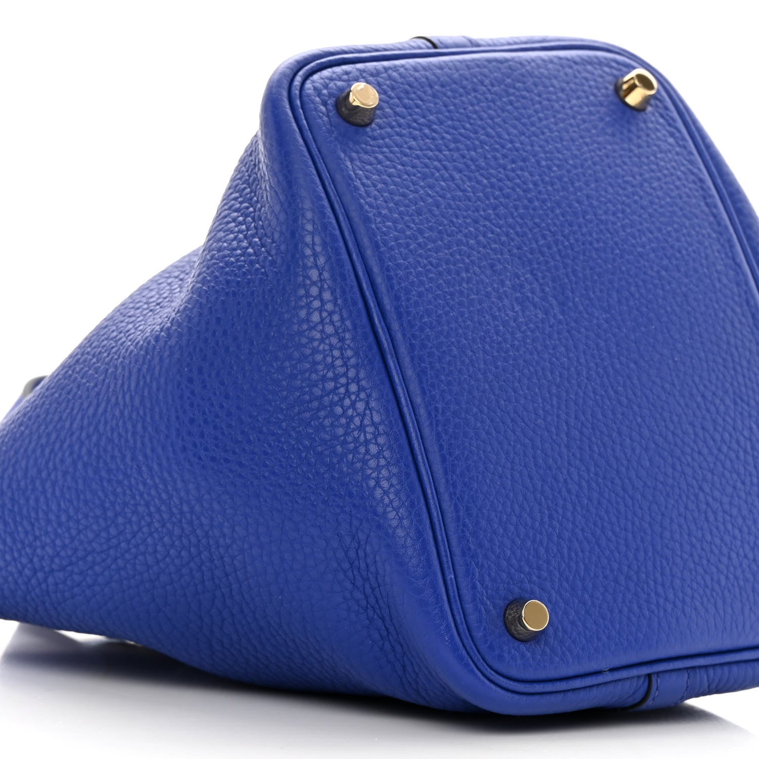 Hermes Taurillon Clemence Picotin Lock 18 PM Bleu Electrique 9 of 13