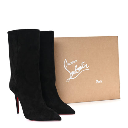 Christian Louboutin Veau Velours Astrilarge 100 Booties 41 Black 9 of 9