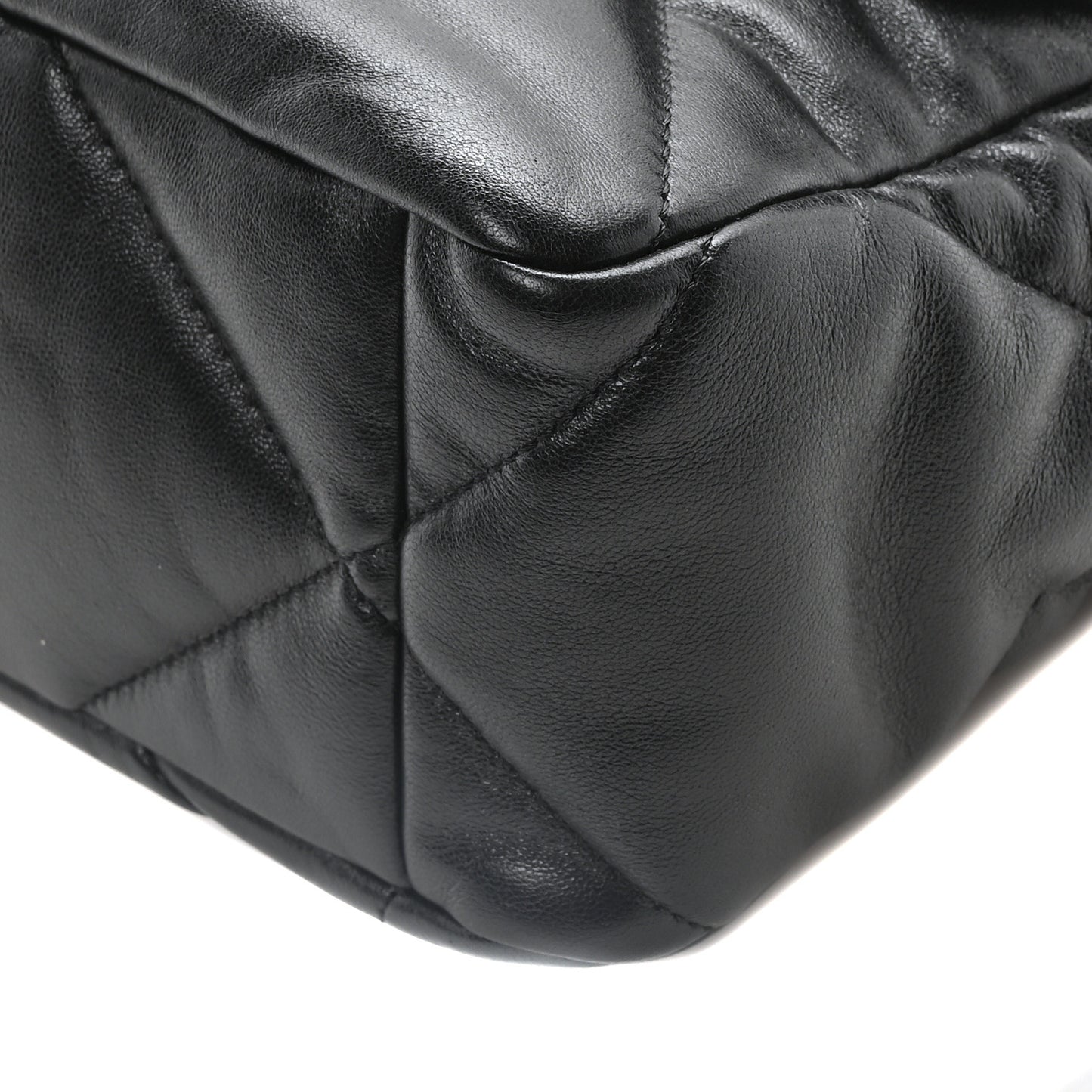 Lambskin Quilted Large Chanel 19 Flap Black