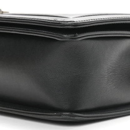 Chanel Calfskin Chevron Quilted Medium Boy Flap Black 8 of 11