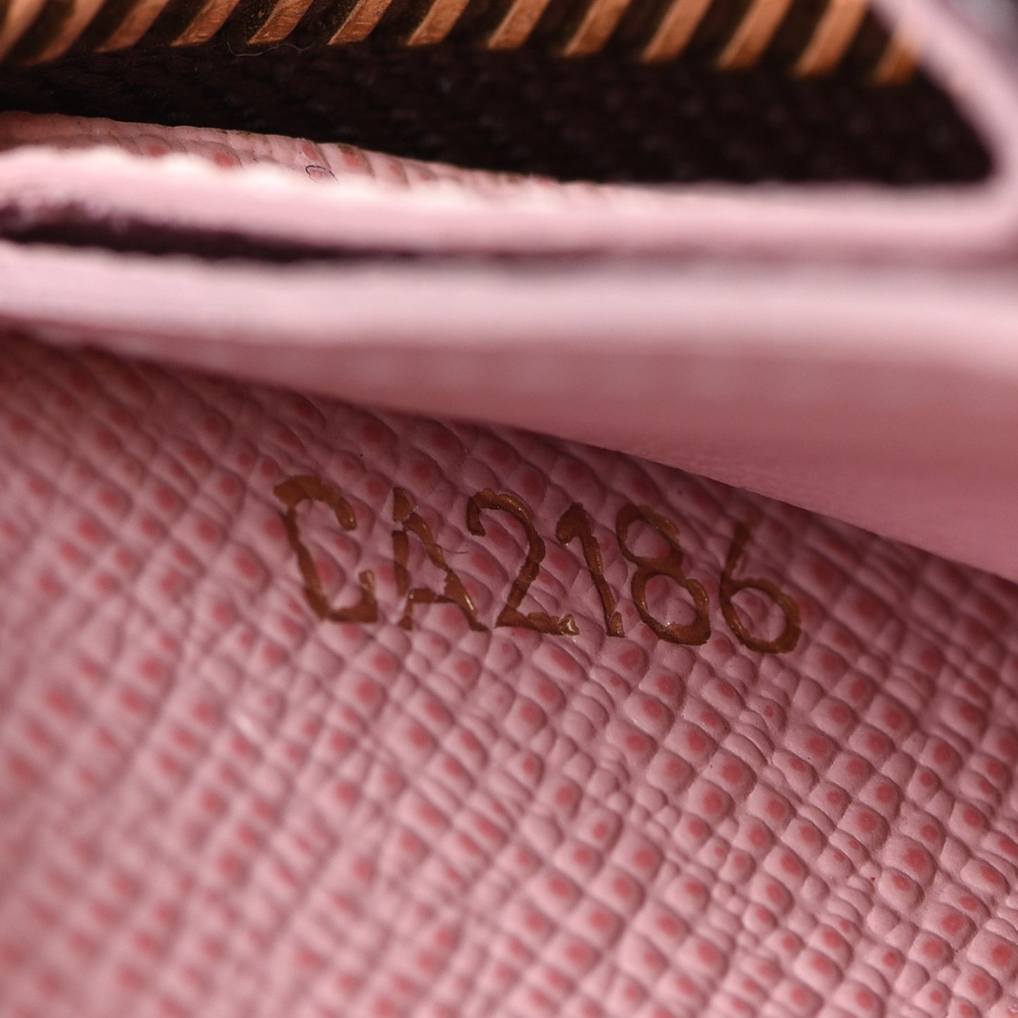 Monogram Clemence Wallet Rose Ballerine