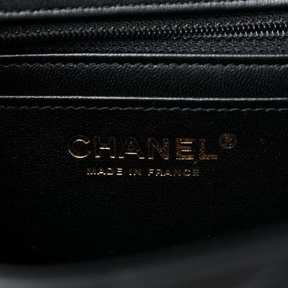 Chanel Lambskin Quilted Mini Rectangular Flap Black 6 of 10