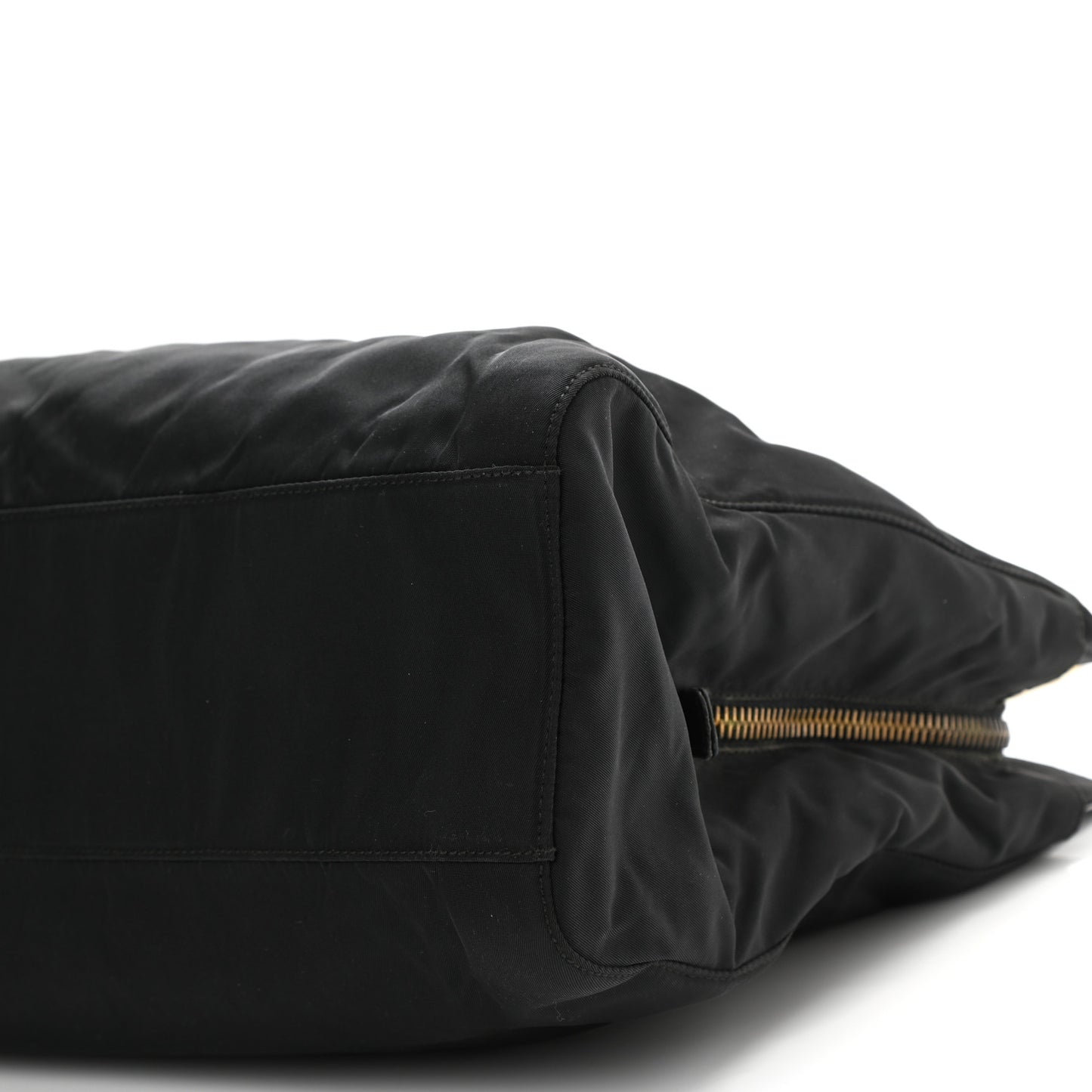 Tessuto Nylon Chain Shoulder Bag Black