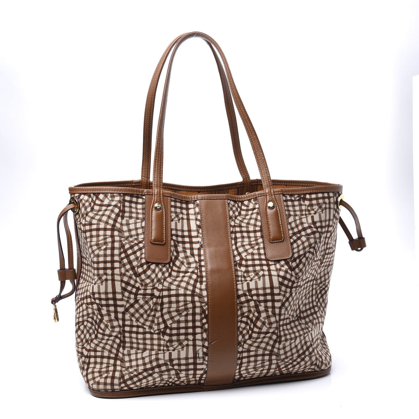 Visetos Medium Liz Reversible Shopper Tote Cognac
