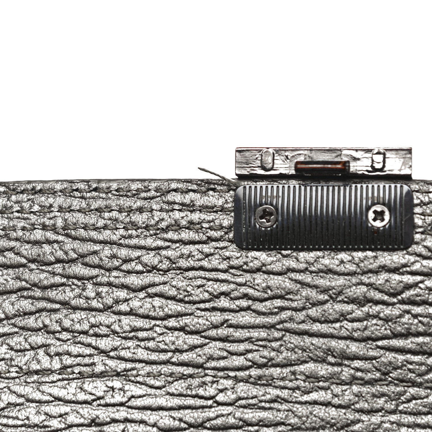 3.1 Phillip Lim Metallic Textured Calfskin Mini Pashli Satchel Silver 13 of 18