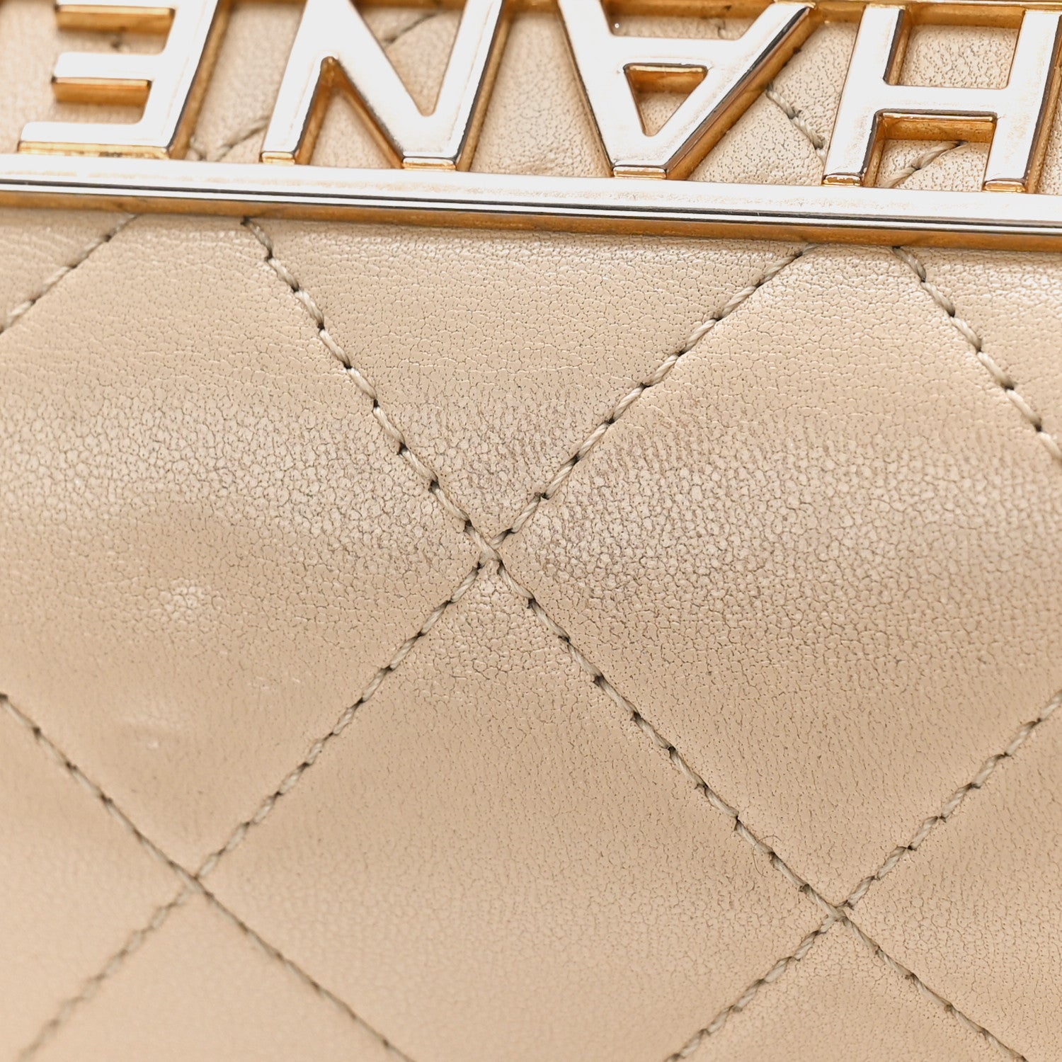 Chanel Lambskin Quilted Small Trendy Spirit Top Handle Bag Beige Beige 13 of 16