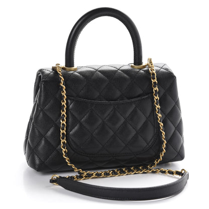 Chanel Caviar Quilted Mini Coco Handle Flap Black 3 of 12
