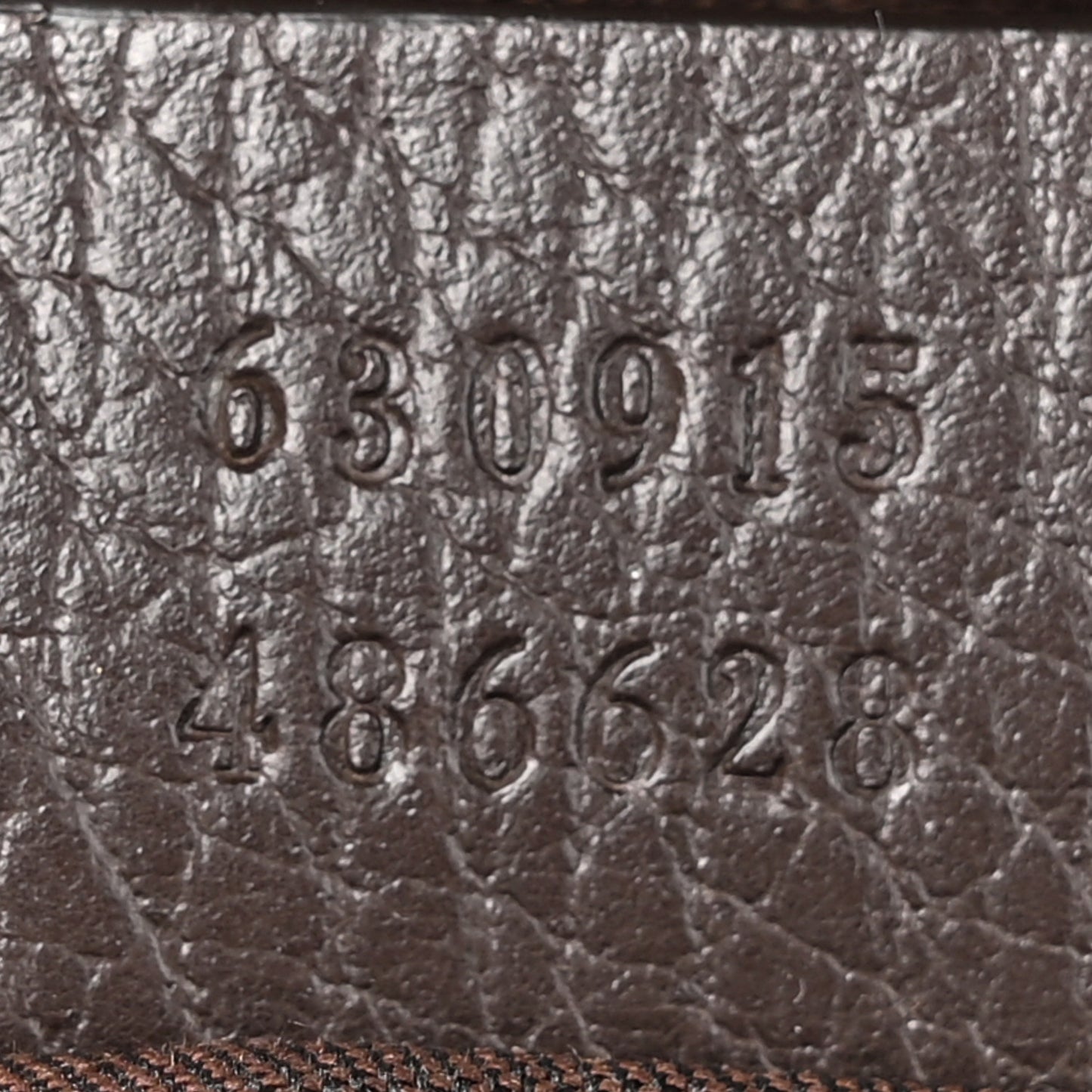 Monogram Dollar Calfskin Waist Pouch Beige Ebony Testa di Moro Marrone Scuro