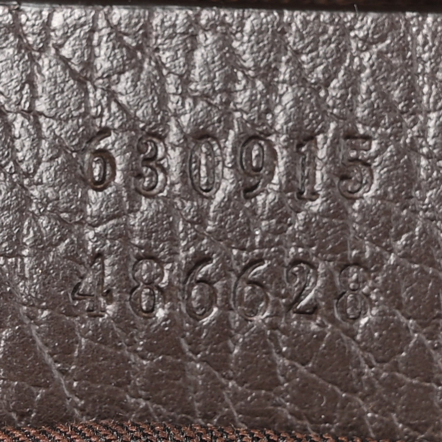 Gucci Monogram Dollar Calfskin Waist Pouch Beige Ebony Testa di Moro Marrone Scuro 7 of 10