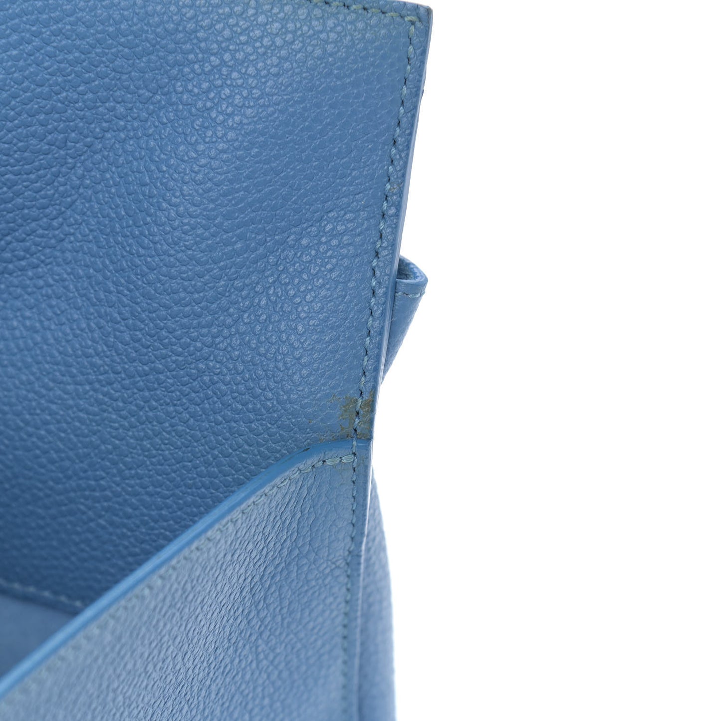 Grained Calfskin Small Rive Gauche Cabas Blue Clair