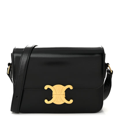 Celine Shiny Calfskin Teen Triomphe Black 1 of 10
