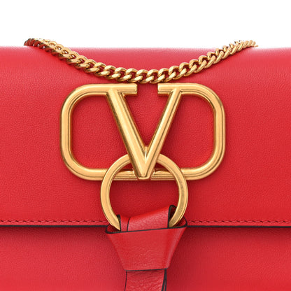 Valentino Garavani Smooth Calfskin Mini Vring Crossbody Bag Rouge Pur 7 of 9