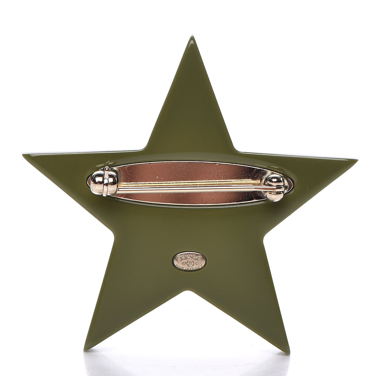 Resin Crystal Pearl CC Star Brooch Multicolor