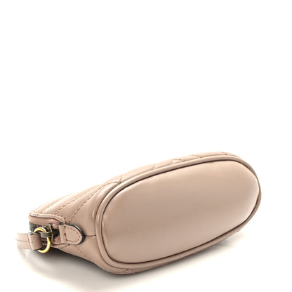 Gucci Calfskin Matelasse GG Marmont Pouch Cosmetic Case Porcelain Rose 4 of 7