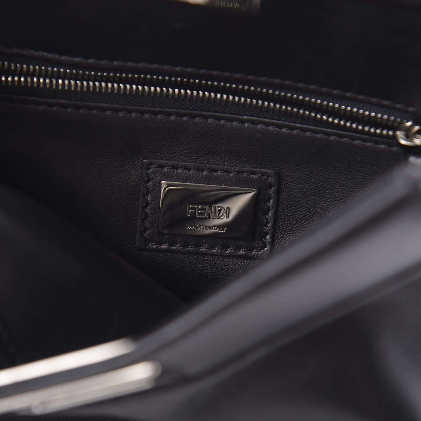 Nappa Lace Up Mini Peekaboo Iconic Satchel Black