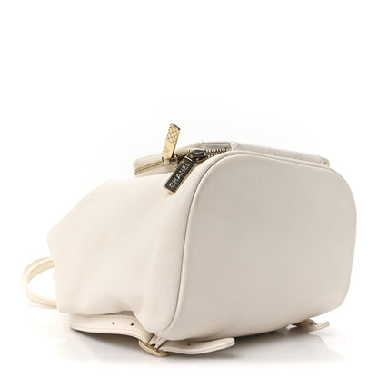 Chanel Caviar Quilted Business Affinity Backpack White 4 of 10