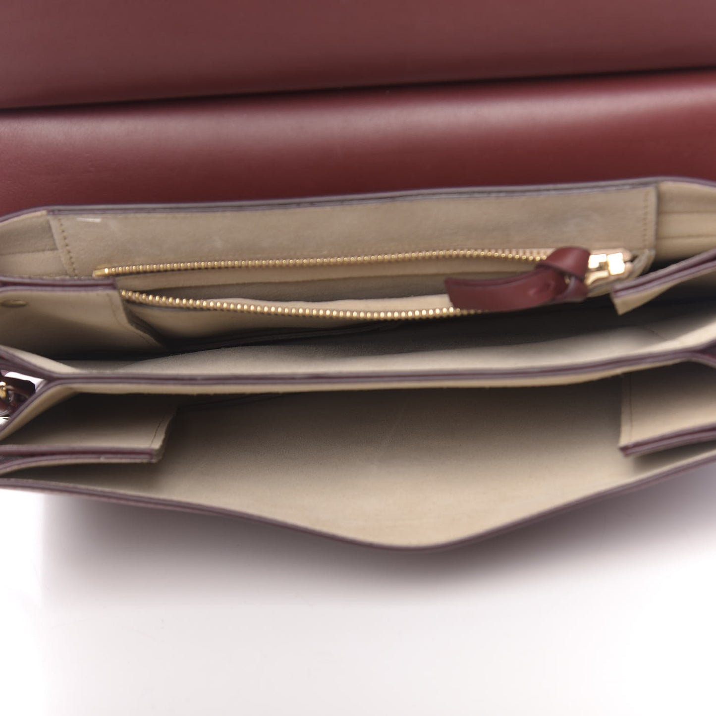 Calfskin Suede Medium Faye Shoulder Bag Plum Purple