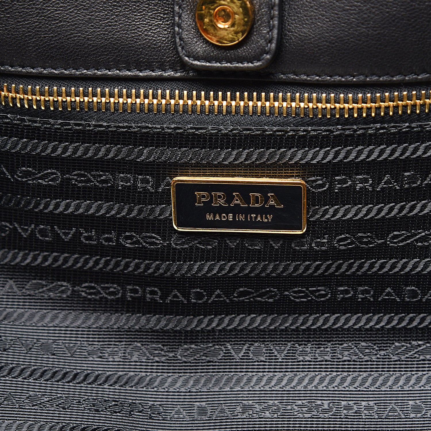 Prada Tessuto Nylon Weave Shopping Tote Black 5 of 10