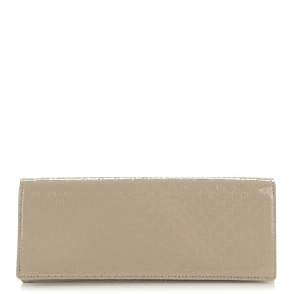 Gucci Patent Microguccissima Small Broadway Clutch Grey 1 of 7