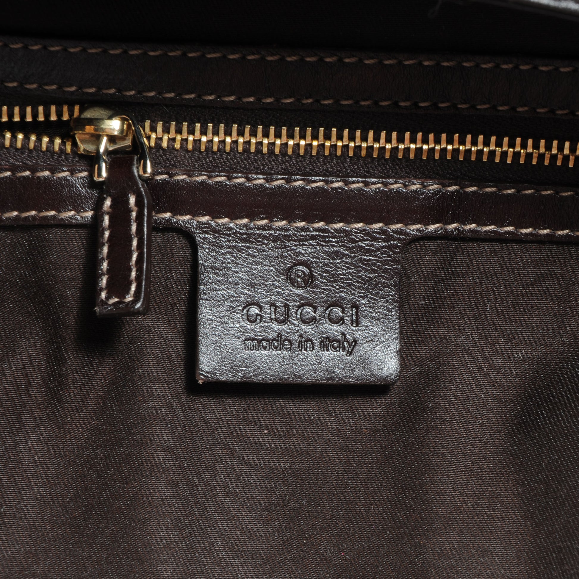 Gucci Leather GG Britt Hobo Dark Brown 6 of 7