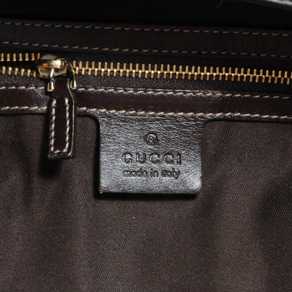 Gucci Leather GG Britt Hobo Dark Brown 6 of 7