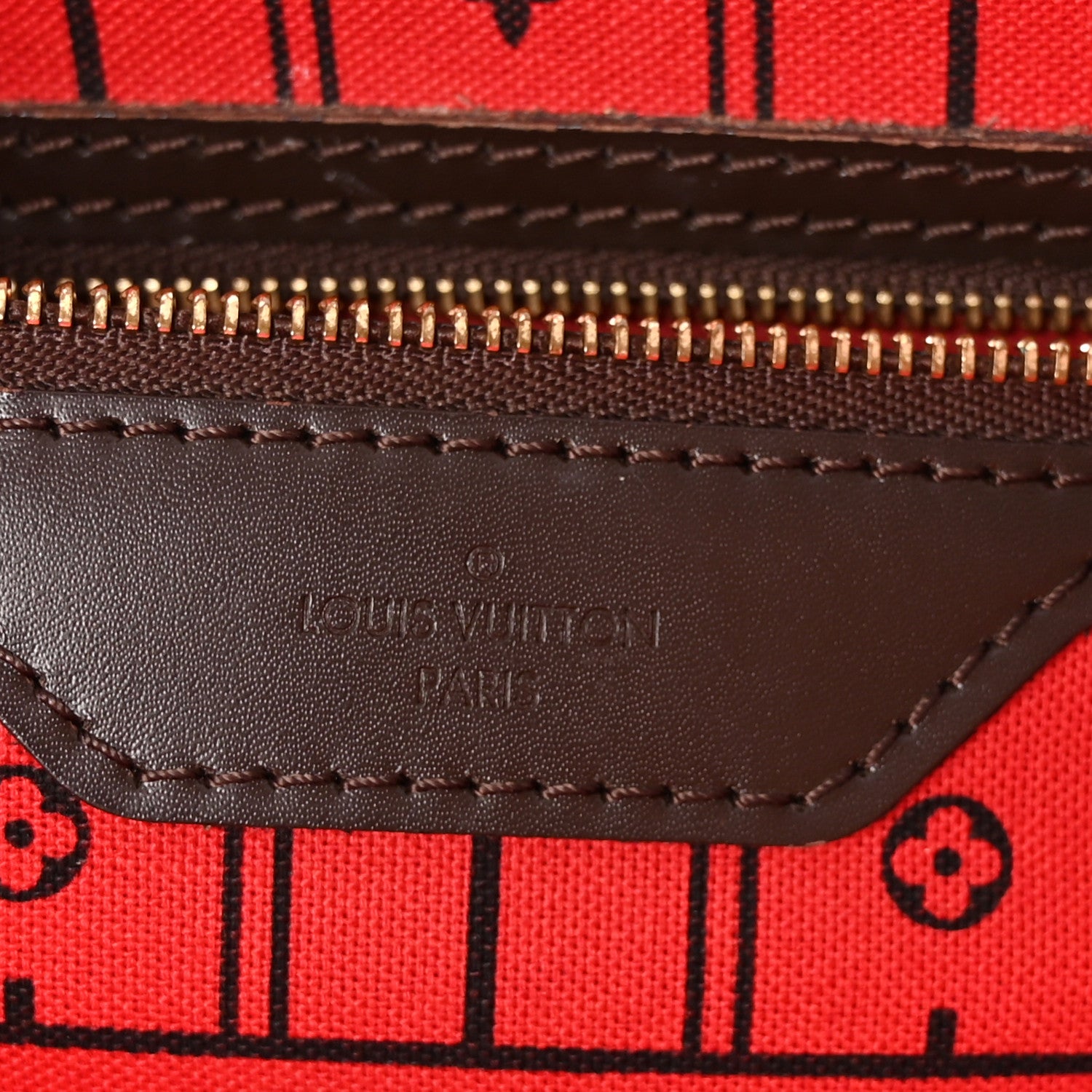 Louis Vuitton Damier Ebene Neverfull MM 6 of 9