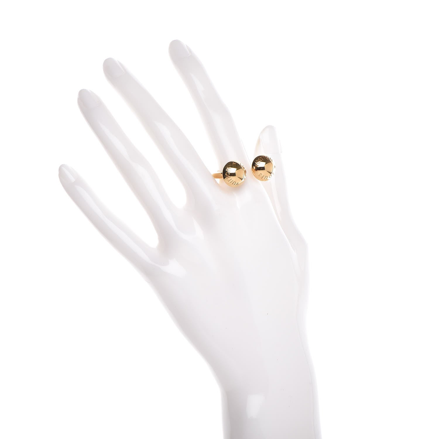 Louis Vuitton Studdy Ring M Gold Pink Silver 4 of 13