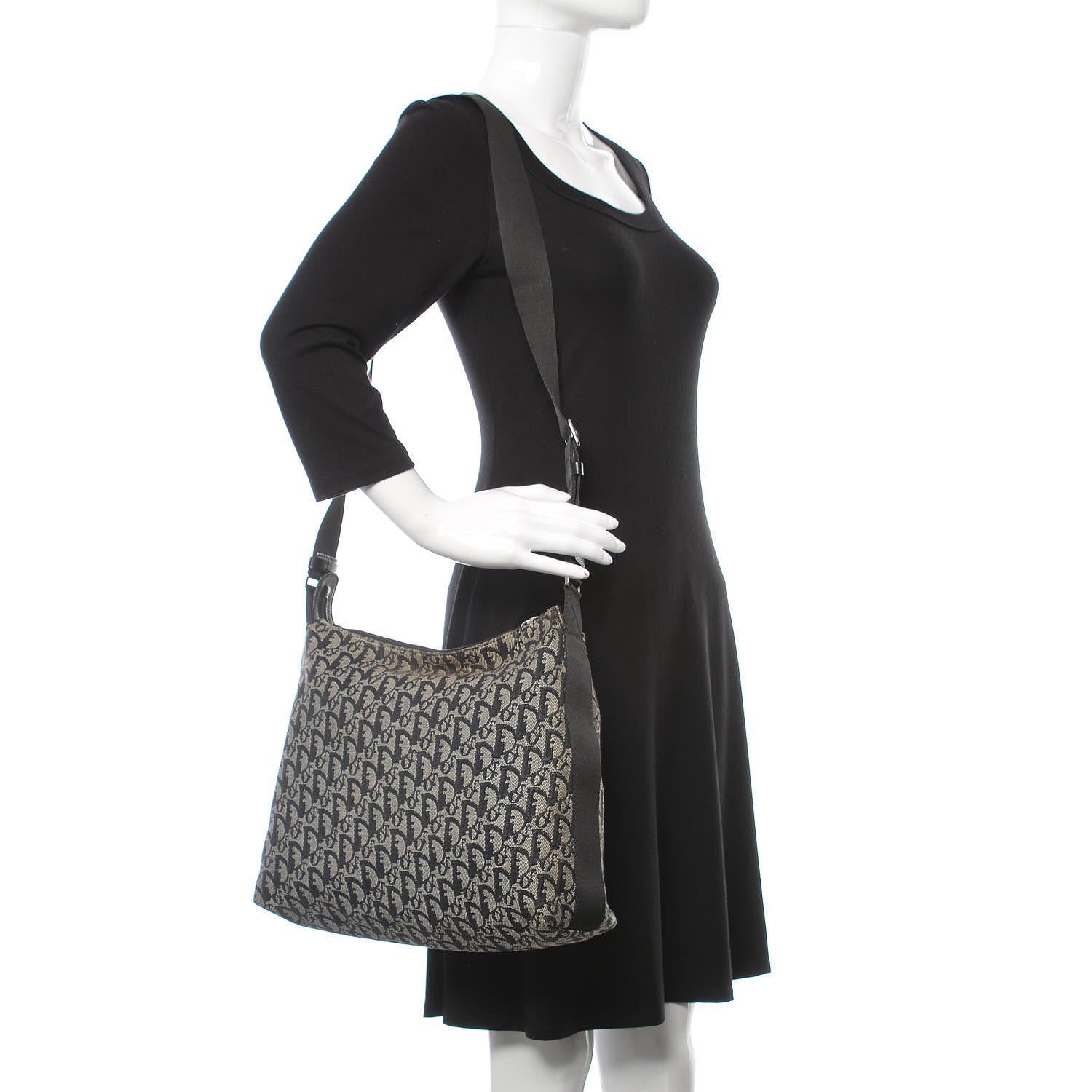 Christian Dior Monogram Messenger Black 2 of 9