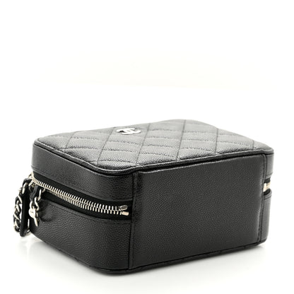 Chanel Caviar Quilted CC Vanity Case With Chain Black 4 of 10