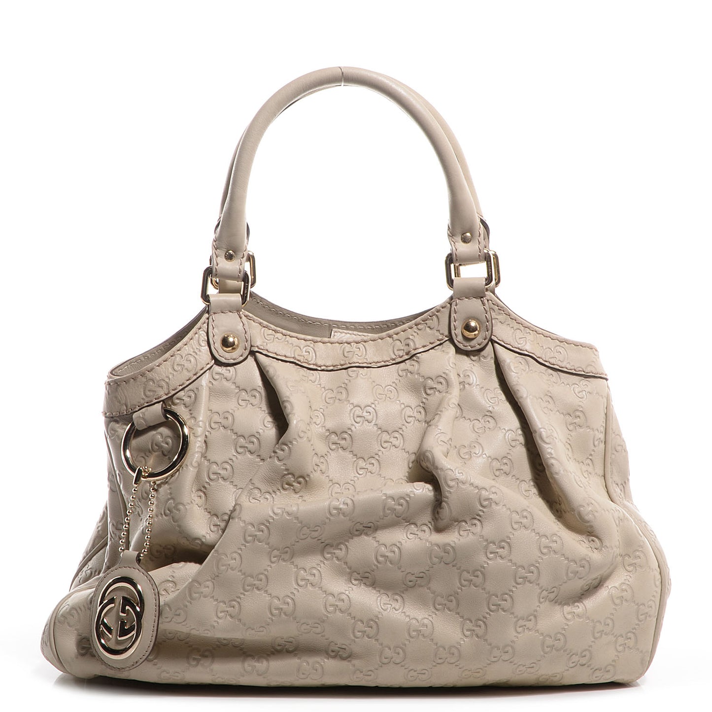 Guccissima Medium Sukey Tote Mystic White