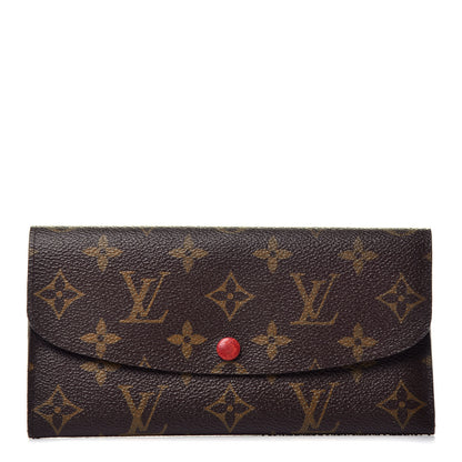 Louis Vuitton Monogram Emilie Wallet Red 1 of 6