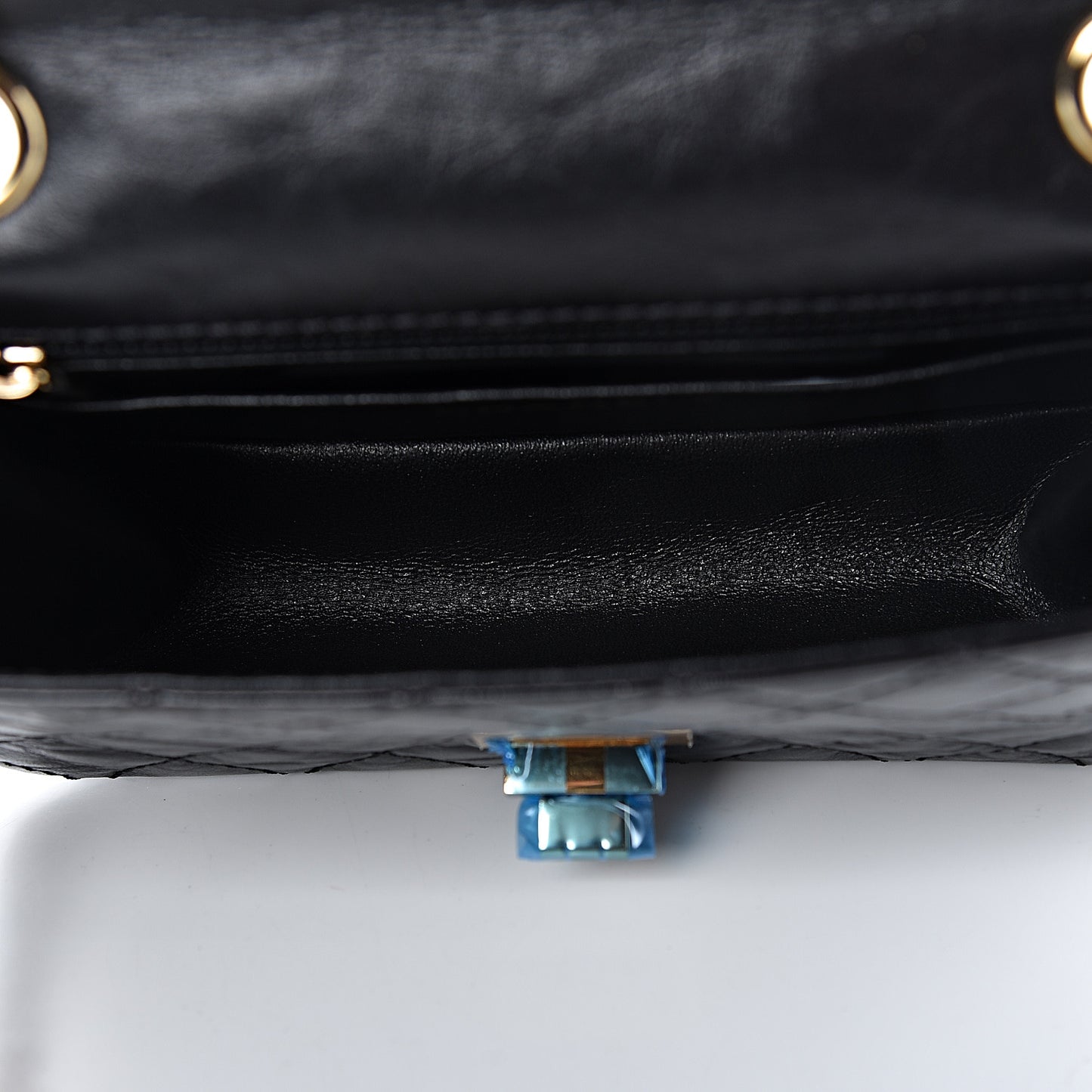 Aged Calfskin Quilted 2.55 Reissue Mini Flap Black