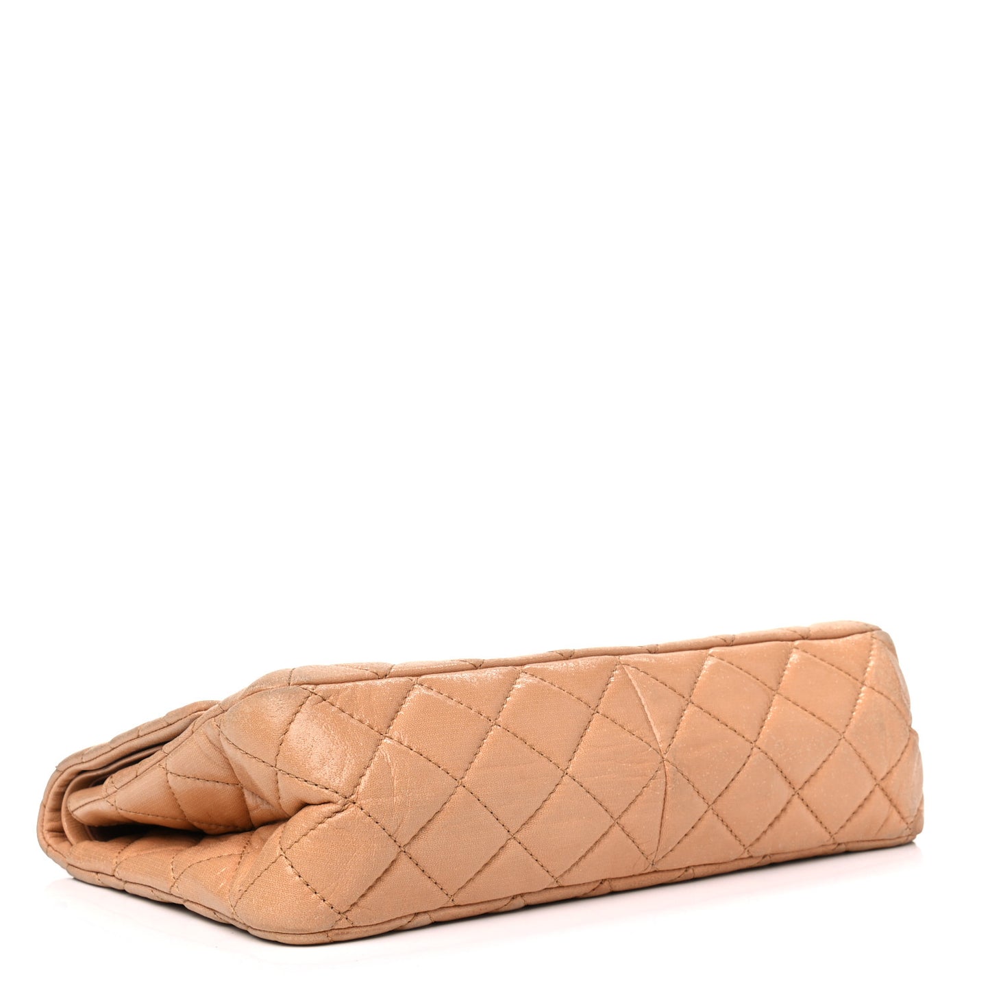 Iridescent Calfskin Quilted 2.55 Reissue 227 Flap Beige