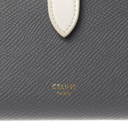 Celine Grained Calfskin Medium Multifunction Strap Wallet Grey 6 of 9