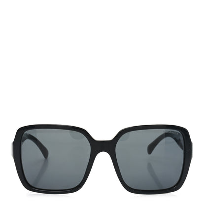 Chanel Acetate Square Sunglasses 5408 Black 2 of 7