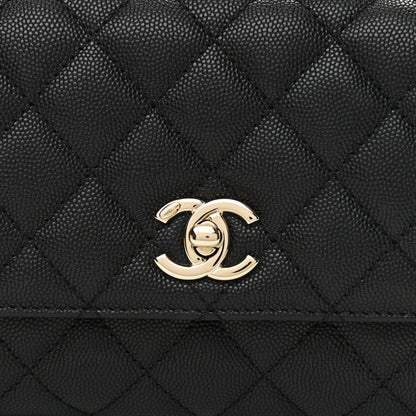 Chanel Caviar Quilted Extra Mini Coco Handle Flap Black 8 of 11