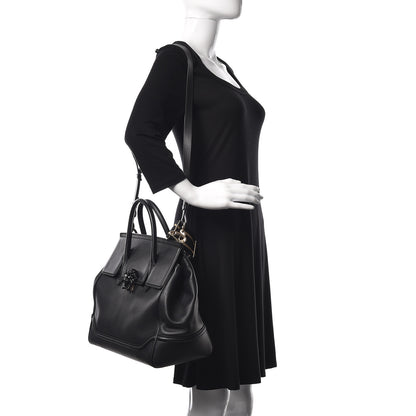 Versace Calfskin Large Palazzo Empire Bag Black 2 of 23