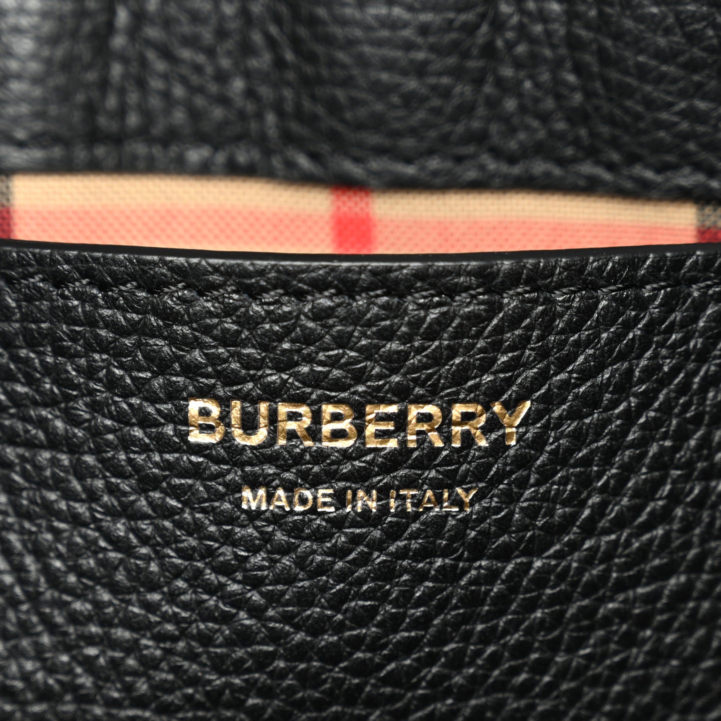 Coated Canvas Calfskin Vintage Check Medium Note Crossbody Bag Black