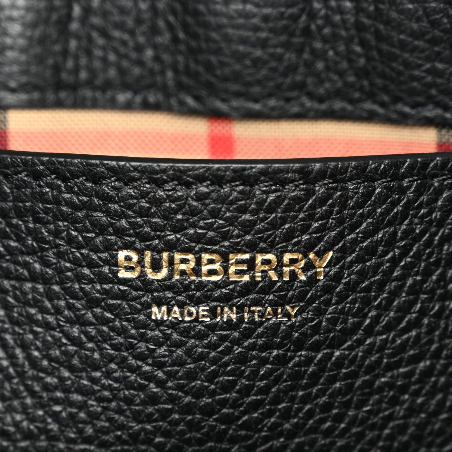 Burberry Coated Canvas Calfskin Vintage Check Medium Note Crossbody Bag Black 6 of 10